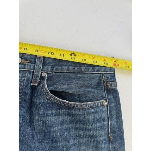 Point Sur Denim Jeans Womens 29 Ripped Button Fly Cropped Raw Hem Made in USA - Picture 7 of 15